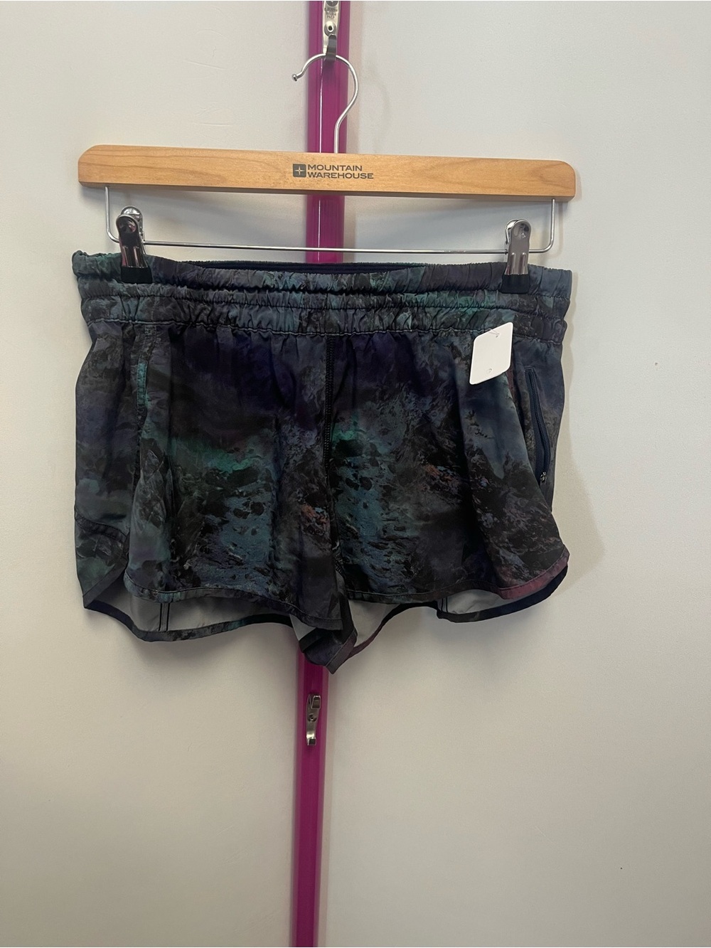 lululemon athletica Women's Dark Multi-Color Tie-Dye Running Shorts
